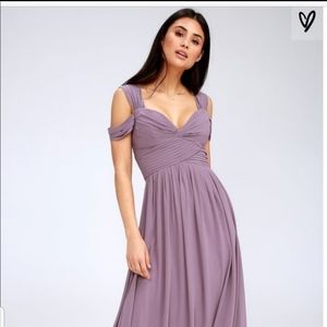 Lulu's Make Me Move Dusty Purple Dress